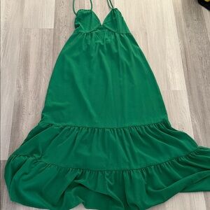 Elegant Green Maxi Dress